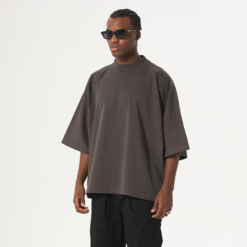 CAMISETA CUELLO GRUESO BOXY-FIT OVERSIZED HEAVYWEIGHT